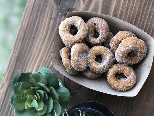 Cinnamon sugar is always a great go-to! Yum!