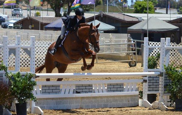 Ishta Devata and Denise Foster at the Santa Barbara National Horse Show