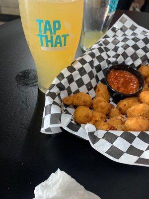 Cheese curds and a nice summer radler