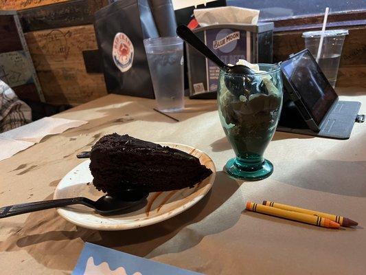 Chocolate Cake and chocolate something