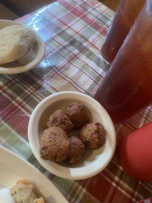 Jalapeño hush puppies.