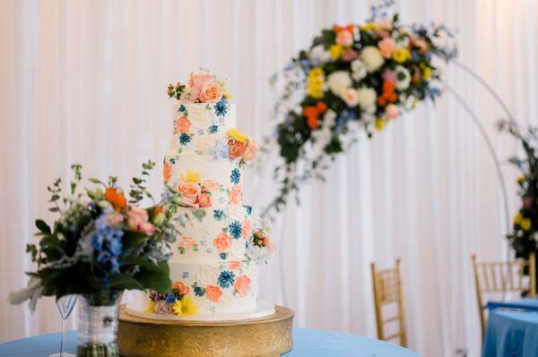 Wedding Cake with Amazing Floral Detail