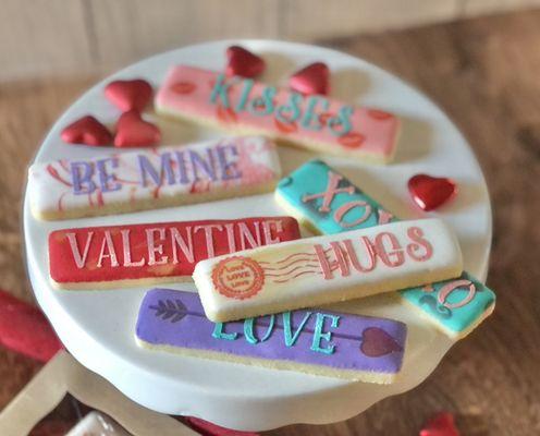 Valentine cookie sticks