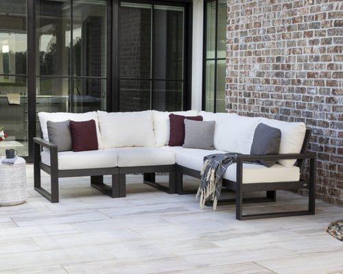 POLYWOOD EDGE 5-Piece Modular Deep Seating Set - All Backyard Fun