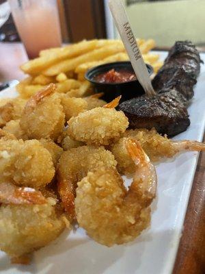 Steak & Crispy Shrimp