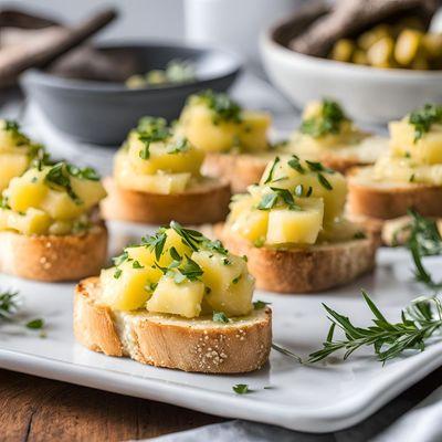 Pineapple & Garlic Crostini Recipe at www.shopevoo.com