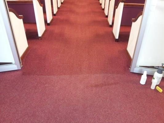 We can remove years of soil from your church carpet, tile, chairs and pews ... and keep your congregation's focus off the floors...