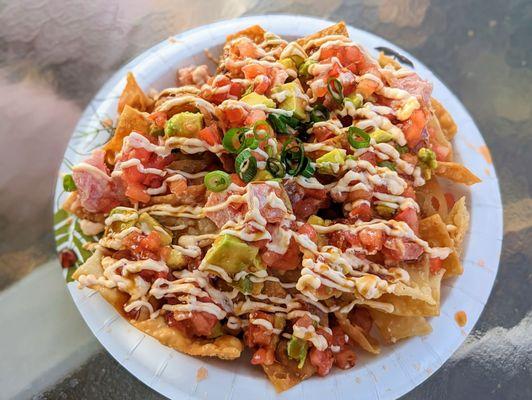 Poke Nachos | Instagram: @telephonesmoothie