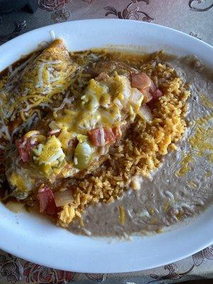 Number 26 ---26. Chile Relleno and Enchilada Combo