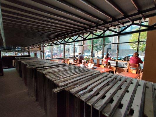 Lots of indoor space to read, study, contemplate