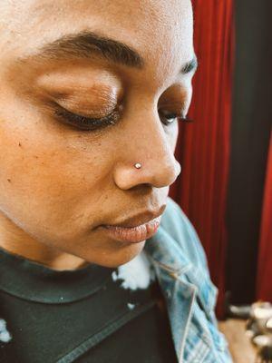 Gorgeous client, gorgeous nose ring