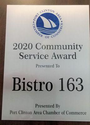 Winner - 2020 Community Service Award