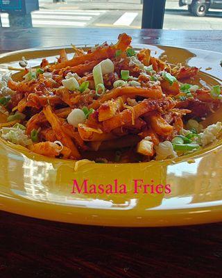 Indian masala fries street eat food