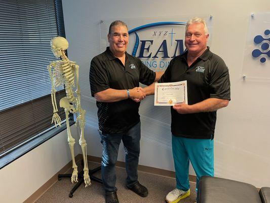 Dr. Phil Is Certified In The Ring Dinger Manual Spinal Decompression By Dr. Greg Johnson.