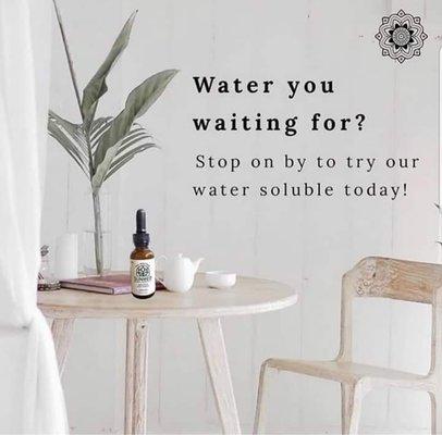 CBD water soluble mixes with any liquid