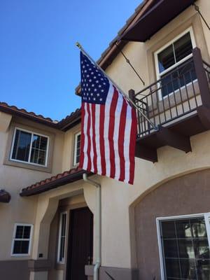 U.S. flags proudly made in the USA