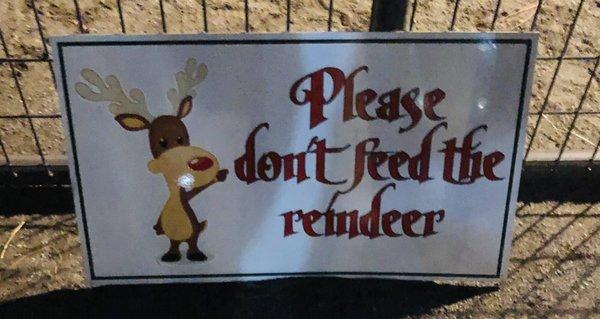 Don't feed the reindeers