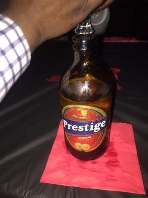 Ah favorite beer. Prestige