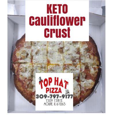 KETO CAULIFLOWER CRUST. GF TOO!