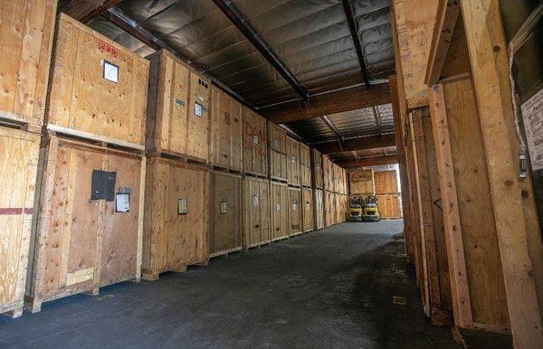 Our climate controlled warehouse where we can store your goods for as long as you need.