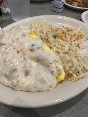 Farmers Omelette w/ Hash Browns