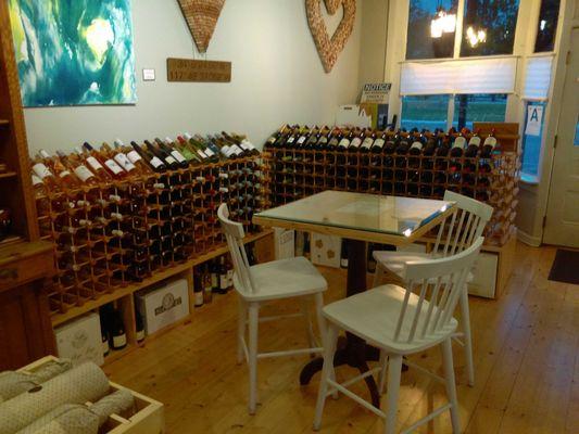 San Dimas Wine Shop Wine Inside Seating