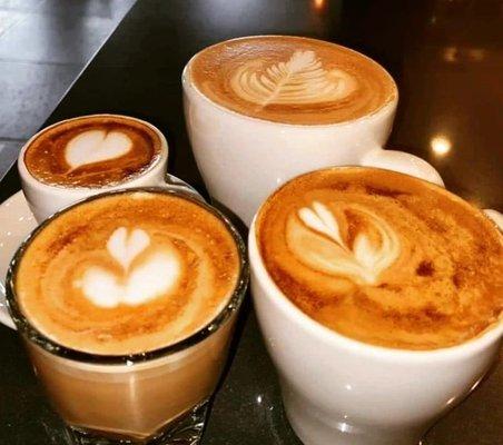 Doppio, Latte and cortados