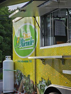 Close-up of the Tacos Dorados Food Truck. This is where all the food of the restaurant is cooked.