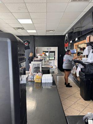 Side Counter while waiting on my biscuits