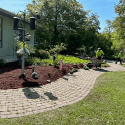 Our landscapers are down for any project. From sidewalk pavers, patios, or fire pits, to fresh mulch and well maintained orna...