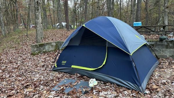 Tent camping