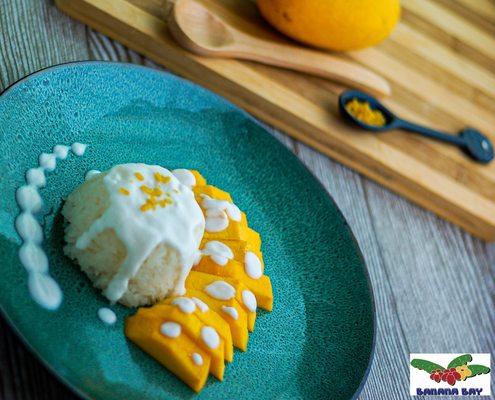 Mango Sticky Rice!! Very popular with our customers!