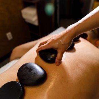 Hot stone body relaxation