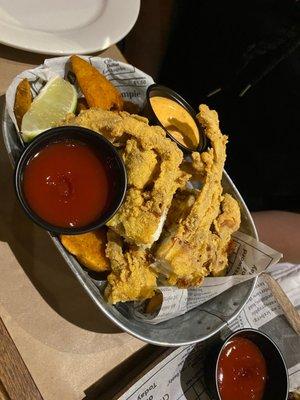 Fried soft shell crab