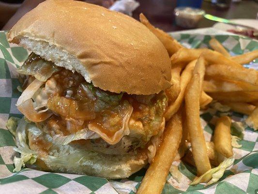 Buffalo Chicken Juicy Lucy