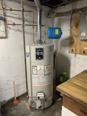 Water heater installation