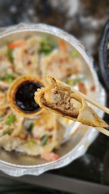 Pork Shrimp Pan Fried Dumplings