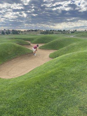 Bunkers are deep!