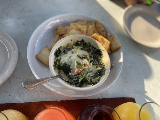 Artichoke Spinach Dip Plate