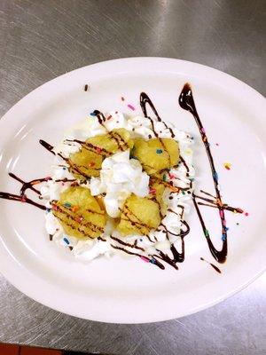 Friday night special "fried banana with ice cream",so yummy (5pm-9:30pm) free dessert for dine only......