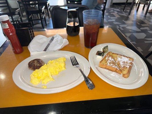 Senior French Toast Breakfast