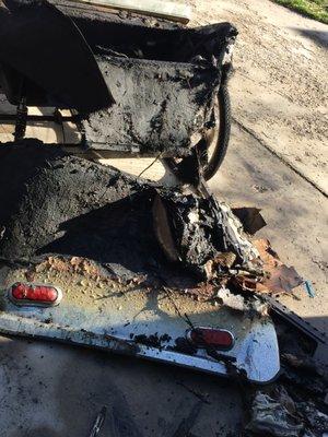 RPE Battery & Charger ignited in 2017.  Still won't settle in 2022