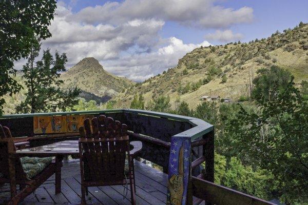 Sunset Cottage Outside Deck for Repose & Stargazing