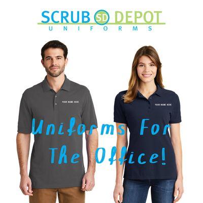 Small Groups to Large Accounts, we have office uniforms available in multiple styles.