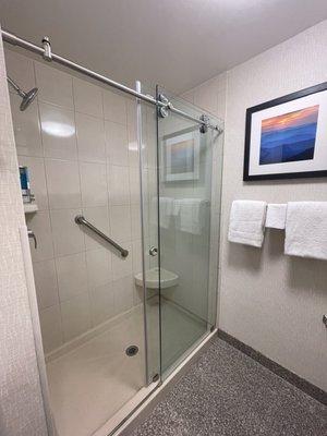 Bathroom was immaculately clean. Loved the rainfall shower.