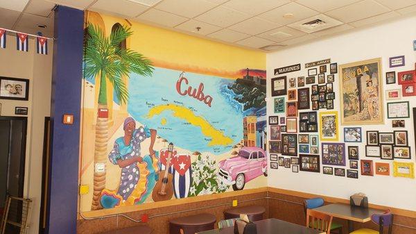 A corner of Havana Cafe's dining area. Had a great time eating with friends and the food is great!