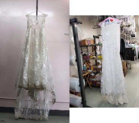 Wedding Dress Before & After