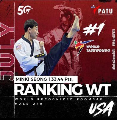 2023 July World Ranking #1 Poomsae Athlete Team USA Master Minki Seong