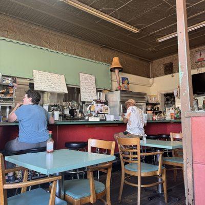 Inside dining area