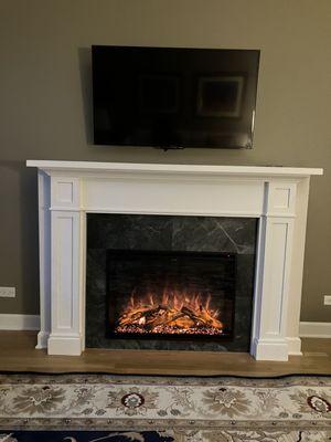 Beautiful fireplace